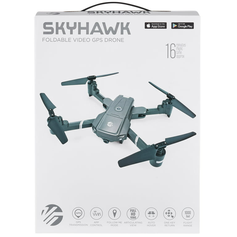 Vivitar VTI Skyhawk Foldable Live HD Video Camera Drone 1080P RC
