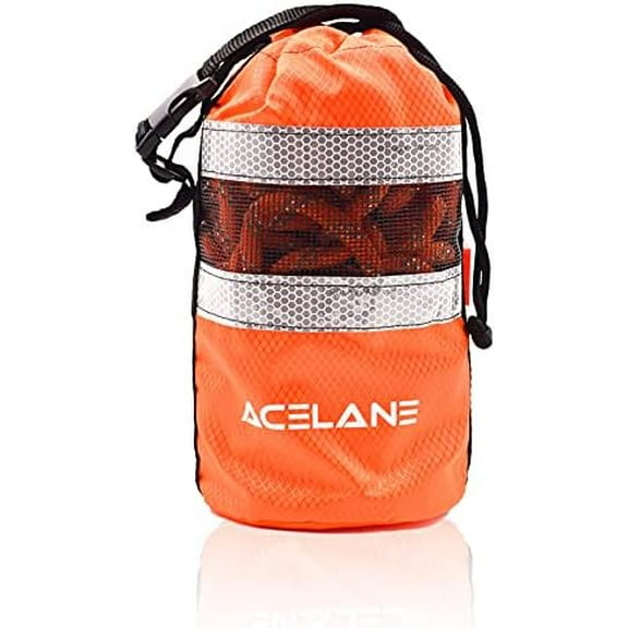 Throw Bag for Water Rescue with 70ft Reflective Throw Rope, Floating Rescue Ropes for Whitewater Boating, Kayaking, Ice Fishing, Rafting, Swimming, High Visibility Safety Boating Equipment