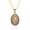 A067, variant on Religious Drip Oval Pendant Necklace For Women