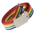 thumbnail image 6 of RYUJNDK Braided Rainbow Waist Belt Woven Braided Belt for Wrap Dress Night Club Wide Belt for Party Dancing Beach, 6 of 9