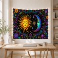 thumbnail image 5 of Boho Sunset Hills with Pair Points Anthropomorphic Face, Serene Boho for Boho Decor Lovers, Desert Sunset Wall Art, Mother'S Day Gift, Tapestry Wall Hanging for Bedroom and Dorm, 5 of 7