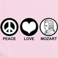 thumbnail image 2 of CafePress - Peace Love Mozart Infant Bodysuit - Baby Light Bodysuit, Size Newborn - 24 Months, 2 of 4