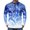 Blue, variant on Flame Texture & Abstract Gradient Print Long Sleeve Cycling Jersey for Men, Breathable Quick Dry Athletic Top with Half Zip - High Visibility Outdoor Running & Training Shirt Yellow XXL