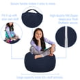 thumbnail image 2 of Posh Creations Bean Bag Stuffable Cover - Toy Organizer, Soft Cover, Kids, 2.25 ft, Navy, 2 of 3