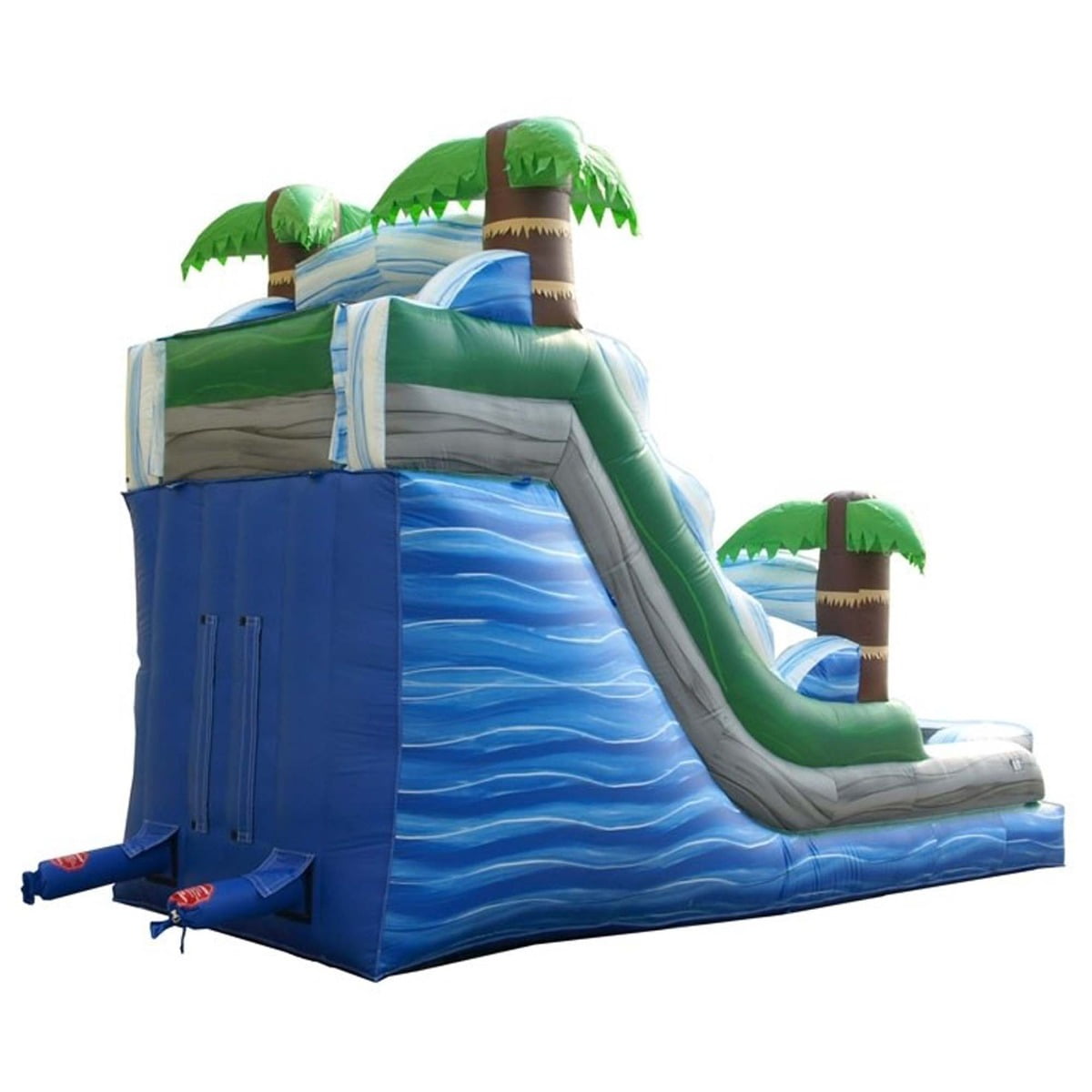 TentandTable Commercial Inflatable Water Slide, Tropical Marble with Blower, 15'