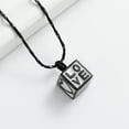 thumbnail image 3 of Hexahedral Dice Cremation Pendant Small Urns For Ashes Keepsake Urn Necklace for Men Women, 3 of 6