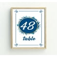 thumbnail image 4 of Darling Souvenir Round Floral Frame Table Numbers DIY Wedding Reception Table Top Cards-4" x 6" (1 to 20), 4 of 4