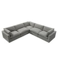 thumbnail image 6 of Kaelynn Linen Modular L-Sectional, Grey, 6 of 8