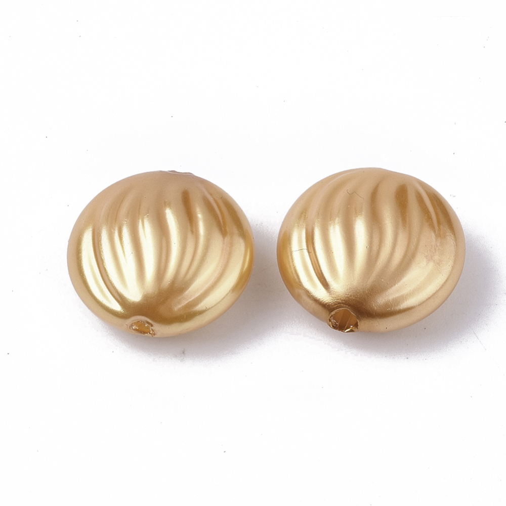 500gs Plastic Imitation Pearl Beads Flat Round Mixed color 14.5x7mm Hole: 1.4mm about 630pcs/500g