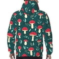 thumbnail image 7 of Wukai Amanita Mushroom Print Men Hoodies Fleece Sweatshirts Long Sleeve Sweaters Pullover Fall Outfits Winter Clothes-4X-Large, 7 of 7