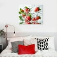 thumbnail image 5 of Nawypu Fruits Canvas Wall Art Strawberry Water Splash Picture Prints Modern Restaurant Kitchen Artwork Framed Ready to Hang Strawberry, 5 of 5