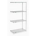 thumbnail image 4 of Nexel Poly-Z-Brite® 5 Tier Wire Shelving Add-On Unit, 42"W x 18"D x 63"H, 4 of 4