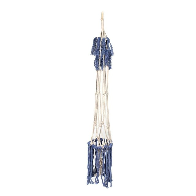 Colgador de plantas hecho a mano cuerda de flor macramé cuerda para colgar en la pared Baoblaze Canasta de flores de planta