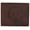Brown, variant on Mens Wolf Logo RFID Blocking Genuine Leather Card ID Bifold Wallet