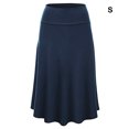 thumbnail image 4 of Minnieouse Elegante plisada en : diseño favorecedor, ajuste cómodo, negra, midi, faldas sexy y . Prendas para la parte inferior del cuerpo Azul marino S, 4 of 6
