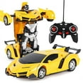 thumbnail image 3 of Rc Cars and Trucks Remote Control Cars 2In1 Transformation Robots Toy Deformation Toys RC Sports Car Vehicle Model Electric Car Blue car, 3 of 6