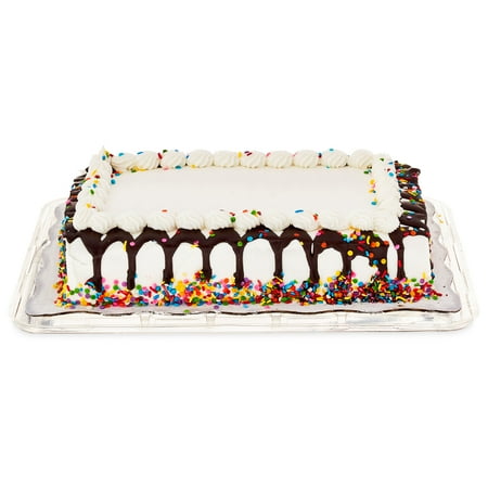 Freshness Guaranteed 1/4 Sheet Confetti Drip Cake, 65 oz (Regular, Refrigerate)