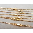 thumbnail image 3 of EOEMY 5Pcs Mens 18K Yellow Gold Filled 2.5mm Italian Figaro Chain Necklace 16-30 Inch-20, 3 of 4