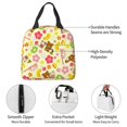 thumbnail image 4 of Insulated Lunch Bag Unisex Brown Beige Lunch Box for Work Office Leakproof Thermal Meal Prep Bag, 4 of 6