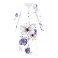 thumbnail image 4 of Qiopertar Mode Femmes Décontracté Aguichant Col Rond Imprimé Été Manches Courtes Poches Robe Liquidation Moins de 5$ en Liquidation Offres d'Accès Anticipé, 4 of 5