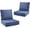 Blue, variant on Giantfurnni Outdoor Deep Seat Cushion 24 X 24 X 6 Inch, Pack of 2, Patio Furniture Cushions with 6 Inch Foam Waterproof & Fade Resistant Perfect for Wicker Chair, Sofa, Couch, Orange