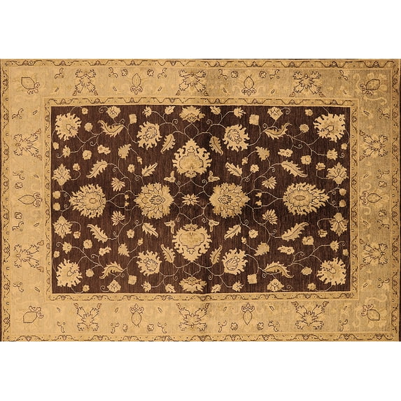 Ahgly Company Indoor Rectangle Oriental Brown Traditional Area Rugs, 2' x 4'