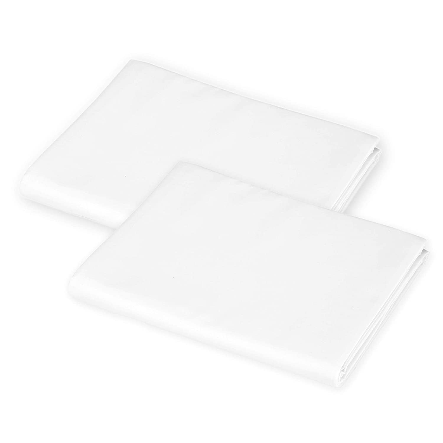 2Pack CottonPolyester Blend, Standard Daycare/PreSchool Cot Sheets, White, 23" x 51", for