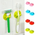 thumbnail image 2 of Cheers 2Pcs Multifunction Vacuum Strong Sucker Kitchen Bathroom Wall Hook Hanger Holder, 2 of 7