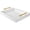 White, variant on 16"x12" Serving Trays with Handles, White Decorative Serving Tray, Ottoman Trays, Living Room, Bathroom, and Outdoors Decorative Trays (White)