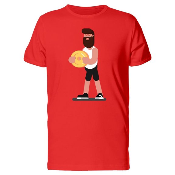 Guy Lifting Disk Tee Men's -Image by Shutterstock