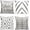 Grey-geometric, variant on Decorative Throw Pillow Covers Set of 4 Grey Pillow Covers 16x16 inch Throw Pillow Cases Linen Square Pillow Case,Farmhouse Outdoor Modern Geometric Pillow Covers for Couch Sofa Living Room