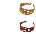 thumbnail image 1 of Juego de 5 diademas de plástico para niñas y mujeres, accesorio para el cabello, diademas anchas de plástico con dientes, 1 of 5