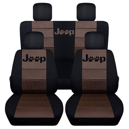 Designcovers Compatible with 1997-2002 Jeep Wrangler TJ SE,SPORT,SAHARA Camo 2door Seat Covers:Gray Camouflage - Full Set Front&Rear Front&Rear