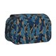 thumbnail image 1 of Disketp Blue Leaves A Estuche de Lápices de Doble Capa con Tapa Abatible y Cremallera, Organizador Escolar para Adolescentes y Adultos, 1 of 7