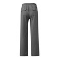 thumbnail image 6 of Mens Cargo Pants Fashion Summer Solid Casual Elastic Waist With Pocket Pants Sweatpants for Men Dark Gray XL, 6 of 6