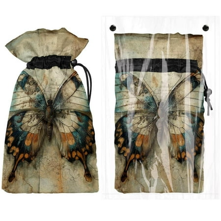 

Josid Butterfly Pattern Reusable Outdoor Faucet Insulation Covers Waterproof and Freeze-Resistant Spigot Protector Bags 2 Pack 11 x 6.9
