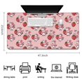thumbnail image 5 of Long Mouse Pads for Desk,Pink Cow Strawberry Scarf Pattern Desk Mats on Top Of Desks, Desk Mouse Pad Extra Large with 3mm Non-Slip Base and Stitched Edge for Gaming,Office,Work,Home 47.3"x23.6", 5 of 6