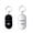 Black-White, variant on Black Key Finder Device With Whistle Sound Activation, Led Flashlight And Remote Control For Lost Keys And Small Item Location, 2.05X1.10In