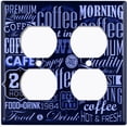 thumbnail image 4 of Metal Light Switch Plate Cover Cafe Diner Coffee Sign Blue Black COF042, 4 of 13