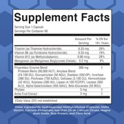 MaryRuths Digestive Enzymes Advanced Complex, Dietary Supplement, Adults, 60 Capsules