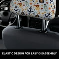 thumbnail image 6 of 2 PCS Car Headrest Cover, Pirate Skull And Anchor Soft Car Seat Head Rest Cover Protector Interior Car Accessories Seat Covers for Cars Truck Auto Only Covers, 6 of 8