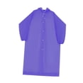 thumbnail image 2 of impermeable portátil, ligero y con capucha, reutilizable, ideal para senderismo, actividades al libre, para hombres y mujeres. Violeta, 2 of 8
