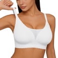 thumbnail image 3 of qelini Lace Bras for Women Thin Strap Wireless Breathable Bralettes Side Support Seamless Everyday Tshirt Bra, 3 of 7