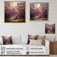thumbnail image 4 of Designart "Essence of the Purple Magic Tree" Landscapes Framed Wall Art - Country Purple Tree Hallway Framed Wall Art Decor, 4 of 6