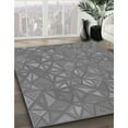 thumbnail image 2 of Ahgly Company Indoor Square Patterned Ash Gray Area Rugs, 4' Square, 2 of 6
