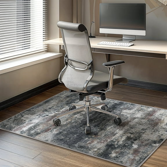 KUETH 36"X 48" Protective Flooring Office Chair Mat for Hardwood Floor and Tile Floor, Heavy Duty Desk Chair Mat for Carpets, Anti Slip Office Floor Mats for Rolling Chairs, Low Pile Under Desk Rug