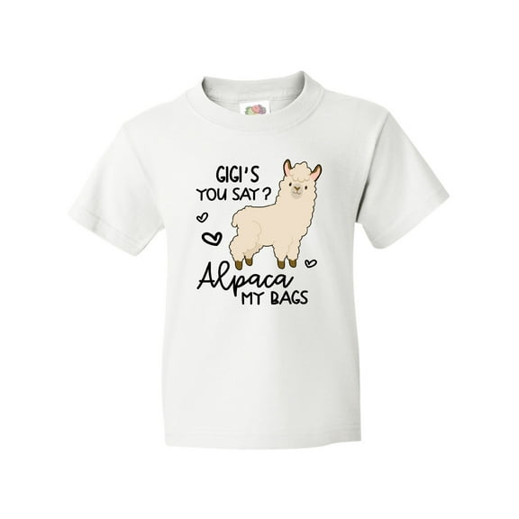 Inktastic Gigi's You Say Alpaca My Bags Youth T-Shirt