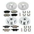 thumbnail image 3 of PowerStop Front and Rear Z23 Evolution Sport Carbon-Fiber Ceramic Brake Pad and Drilled & Slotted Rotor Kit Fits: SCION SUBARU TOYOTA Select Models K6164, 3 of 10