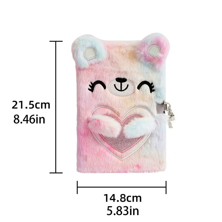 Notebook Notebooks for Girls Cute Diary Writing Paper Plush Child Cat  Journal Ages 8-12 - AliExpress