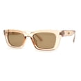thumbnail image 3 of Retro 1990s Rectangle Cat Eye Vintage Sunglasses Peach Brown, 3 of 4